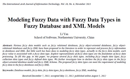 ترجمه مقاله انگلیسی: مدل سازی داده های فازی با انواع داده های فازی در پایگاه داده فازی و مدل ه