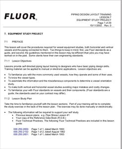 Flour-PIPING DESIGN LAYOUT TRAINING LESSON 7S