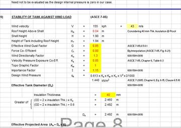 Calculation Books For Storage Tanks Based on API 650 -2005 , 2010 , 2014