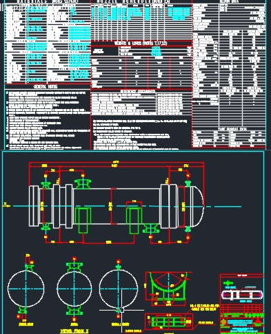 فایل Native -َAuto-CAD برای تهیه Mechanical Data Sheet for Heat Exchanges